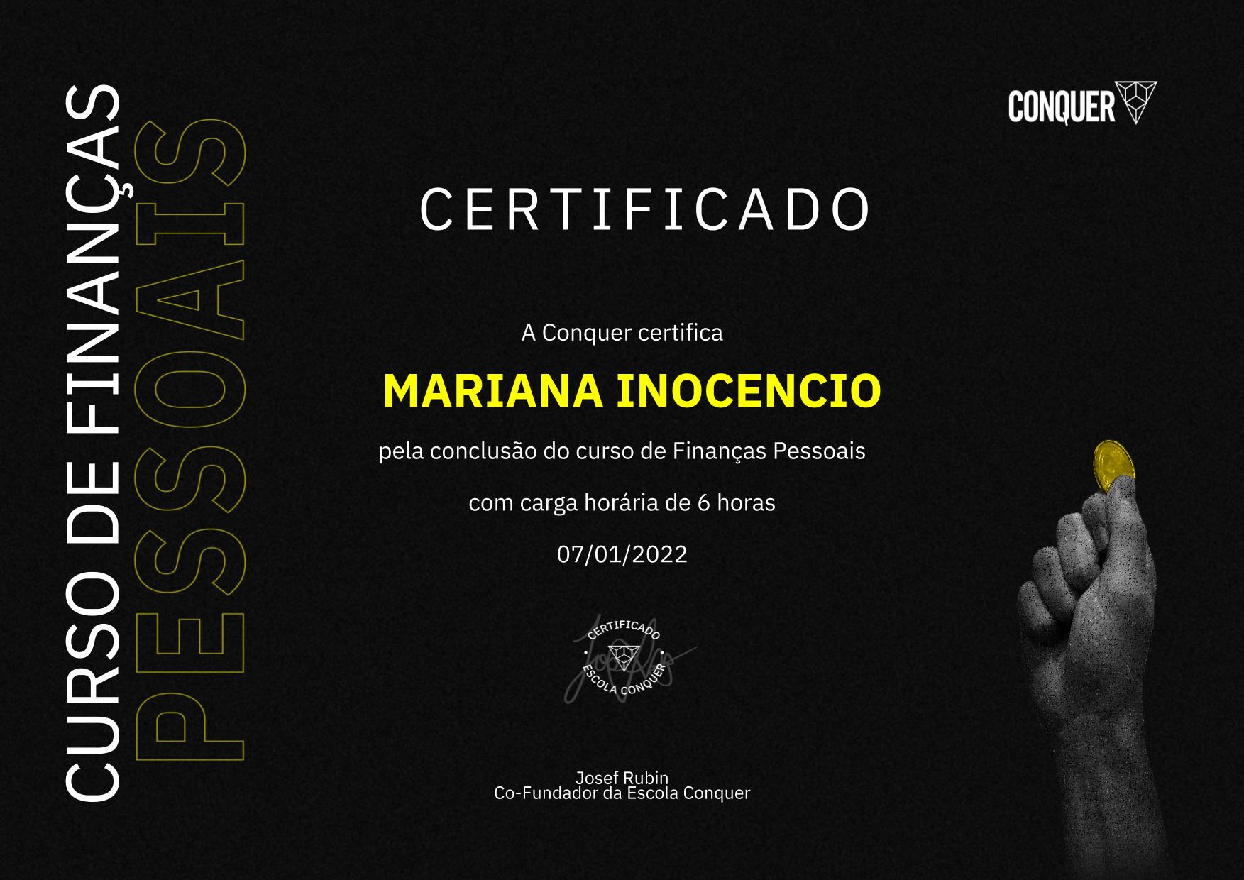 Certificado de Finanças Pessoais